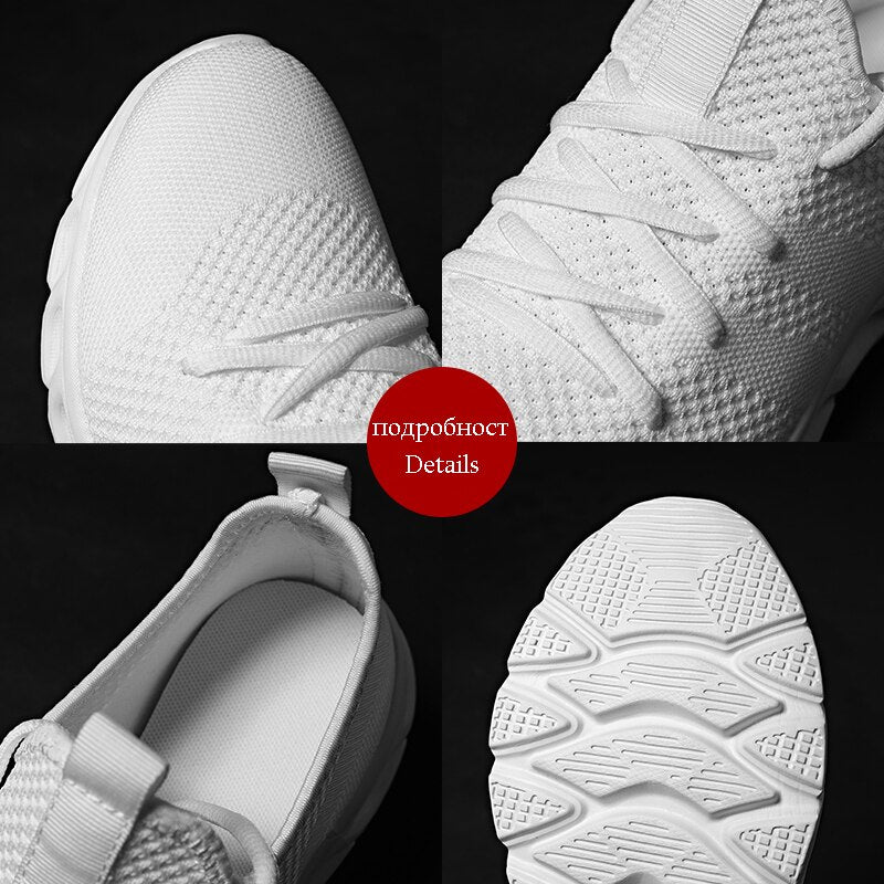 Men's Sneakers Slip On Mesh Flats Big Size Breathable - atozdepot23