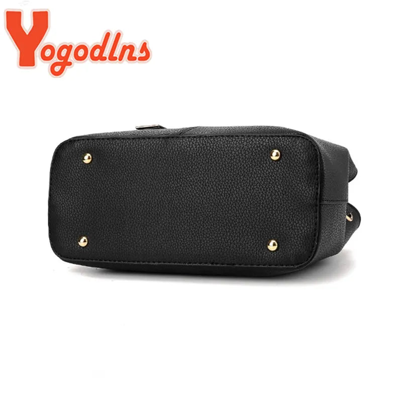 Women's Yogodlns Famous Designer Brand Bag Leather Handbags New Luxury Ladies Hand Bags Purse Fashion Shoulder Bags