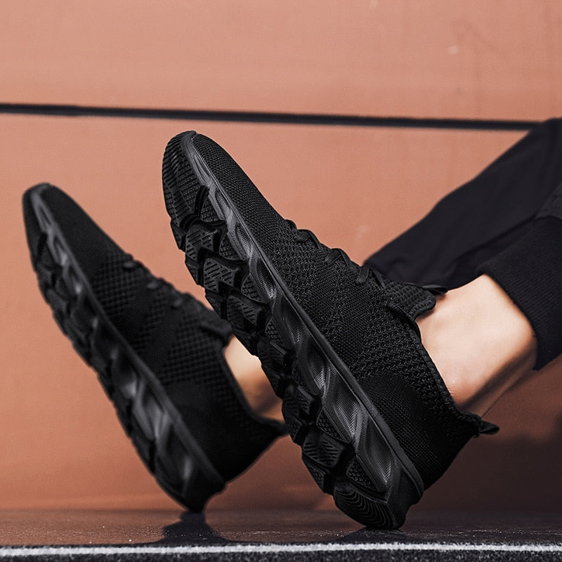 Men's Sneakers Slip On Mesh Flats Big Size Breathable - atozdepot23