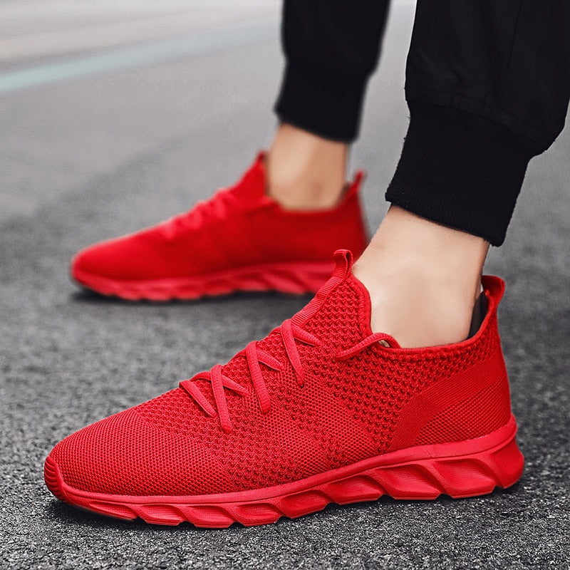 Men's Sneakers Slip On Mesh Flats Big Size Breathable - atozdepot23