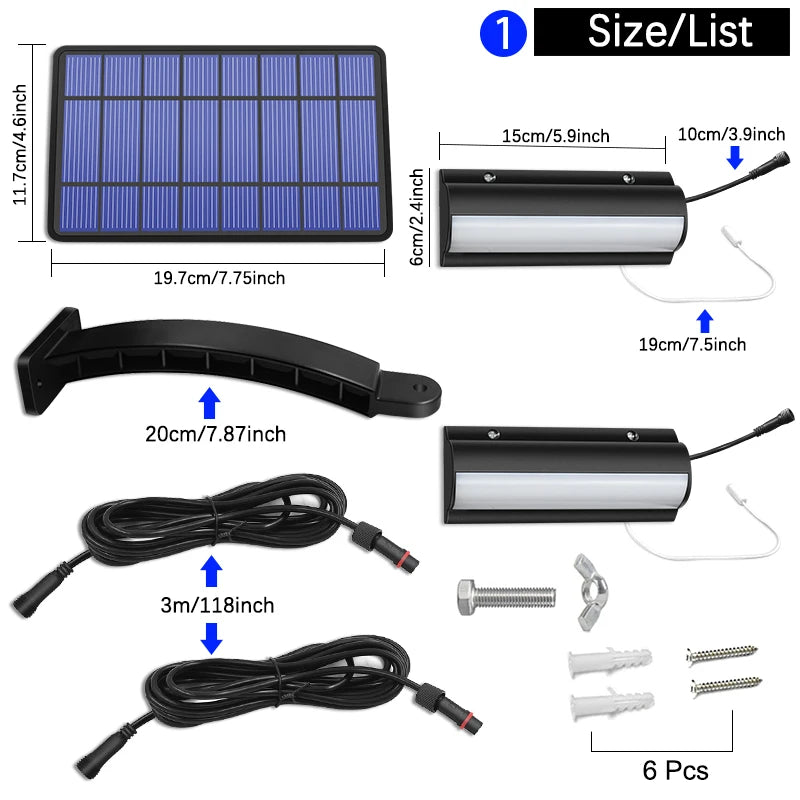 Solar Pendant Lights Outdoor Indoor Auto On Off Solar Lamp for Barn Room Balcony