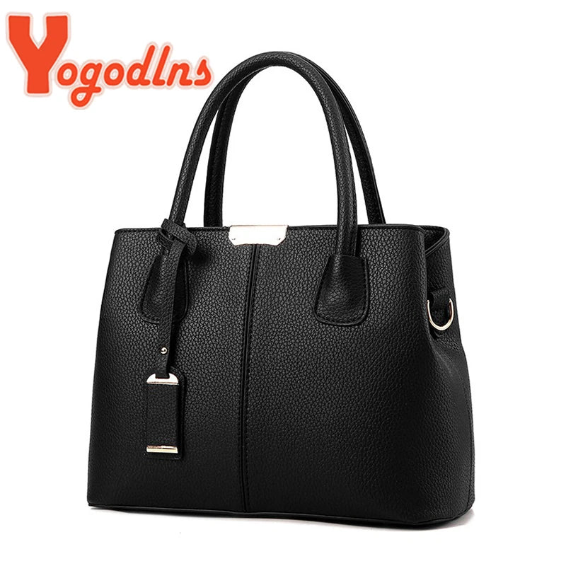 Women's Yogodlns Famous Designer Brand Bag Leather Handbags New Luxury Ladies Hand Bags Purse Fashion Shoulder Bags