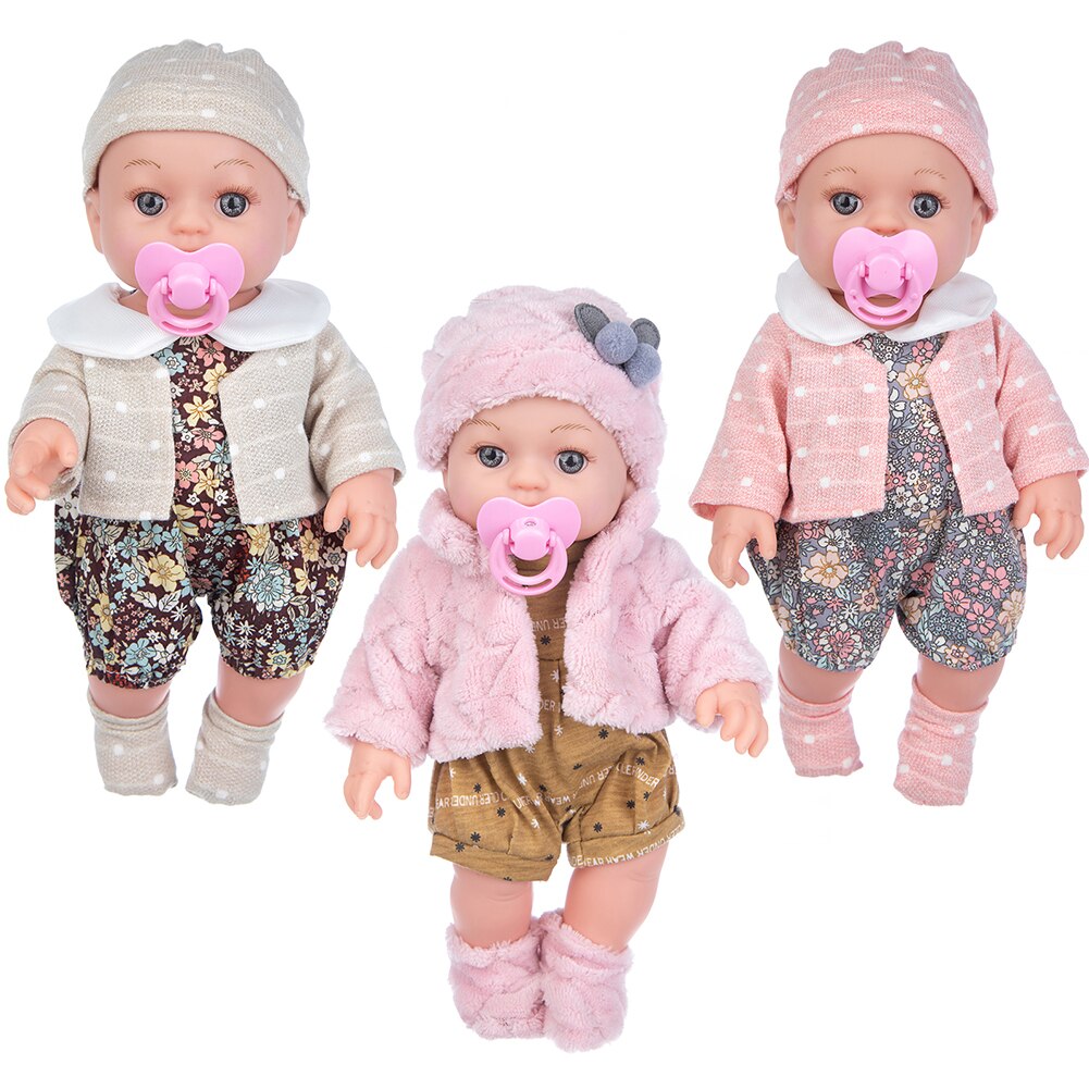 12 inch Reborn Baby Doll Simulated Newborn Baby Fashion Clothes - atozdepot23
