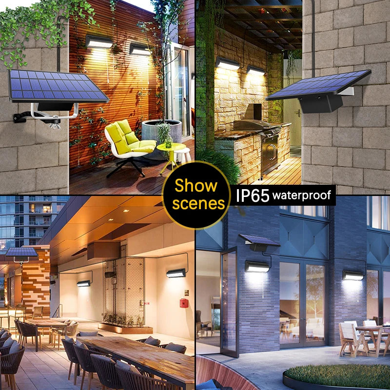 Solar Pendant Lights Outdoor Indoor Auto On Off Solar Lamp for Barn Room Balcony