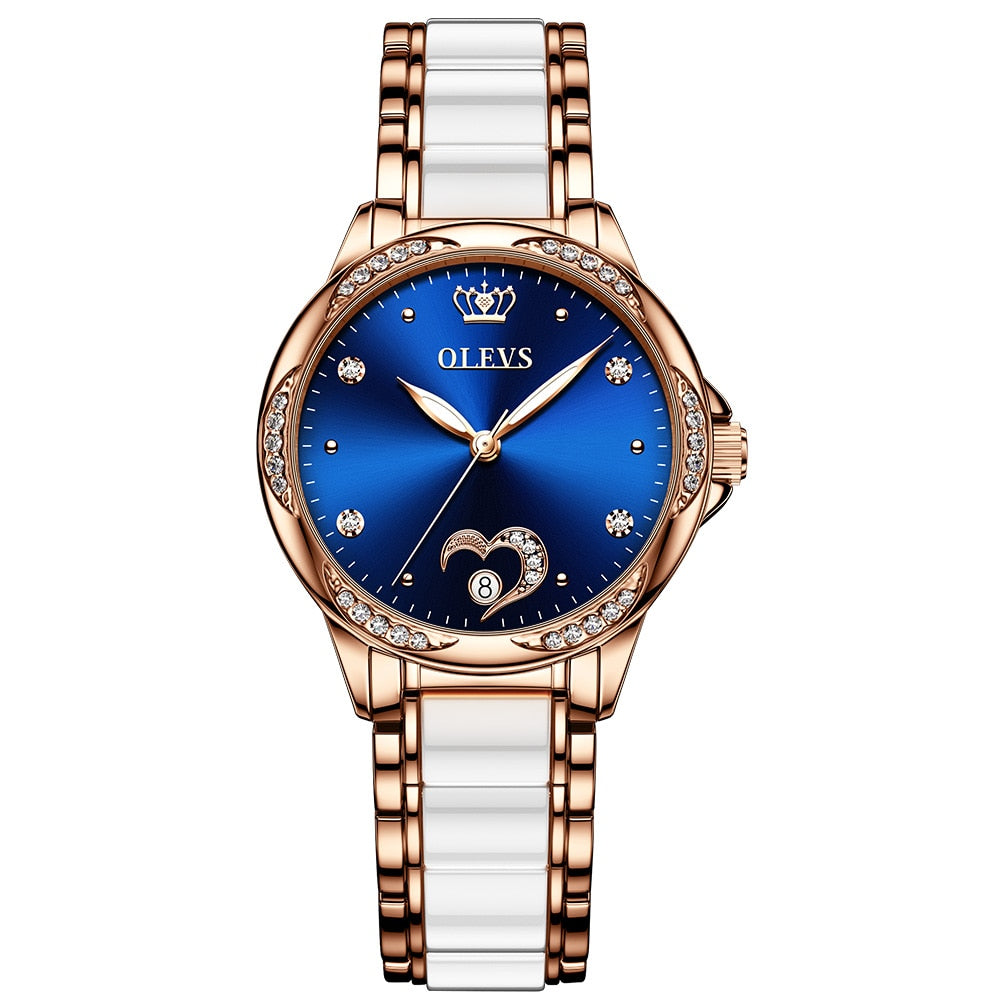 Women's OLEVS Watch Automatic Mechanical Stainless Steel - atozdepot23