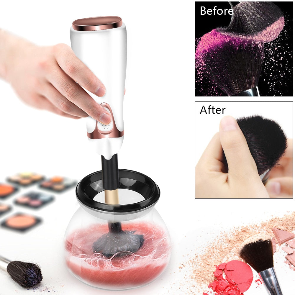 Makeup Brush Cleaner and Dryer Automatic 10 Seconds Cleaning Tool - atozdepot23