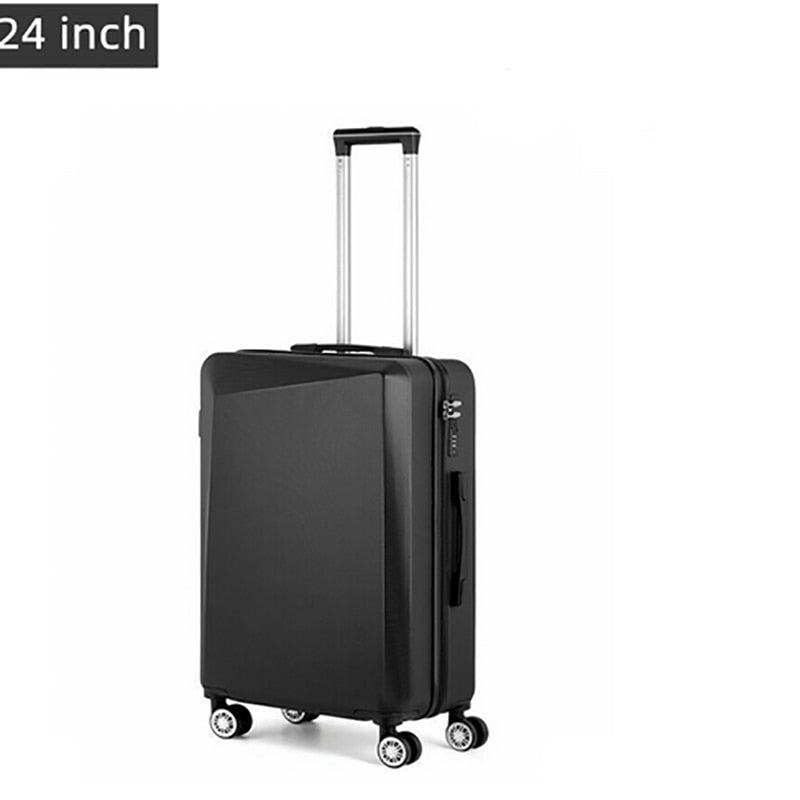 3-piece Set Suitcases Black TSA Luggage T - atozdepot23