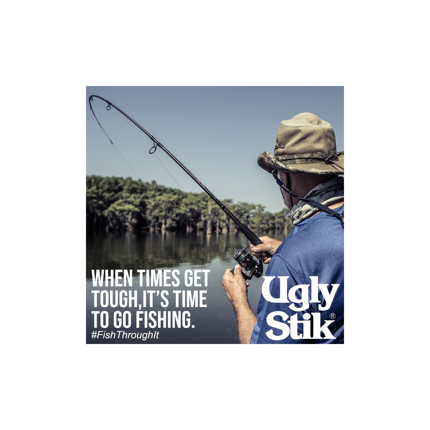 Ugly Stik 7’ Catfish Spinning Fishing Rod and Reel Catfish Combo - atozdepot23