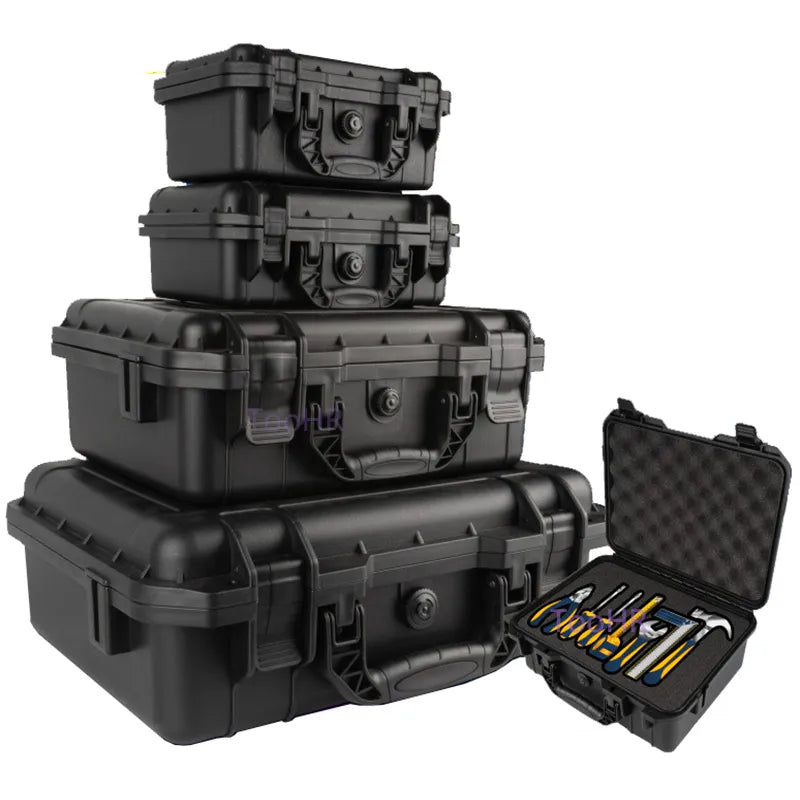 Hard Carry Case Bag Tool Case With pre-cut Sponge Storage Box Safety Protector Organizer Hardware Toolbox Impact Resistant