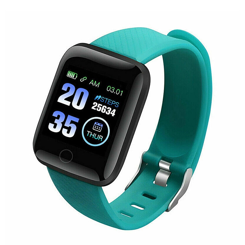Unisex 116 Plus Smart Watch Heart Rate Blood Pressure Fitness Tracker Waterproof - atozdepot23