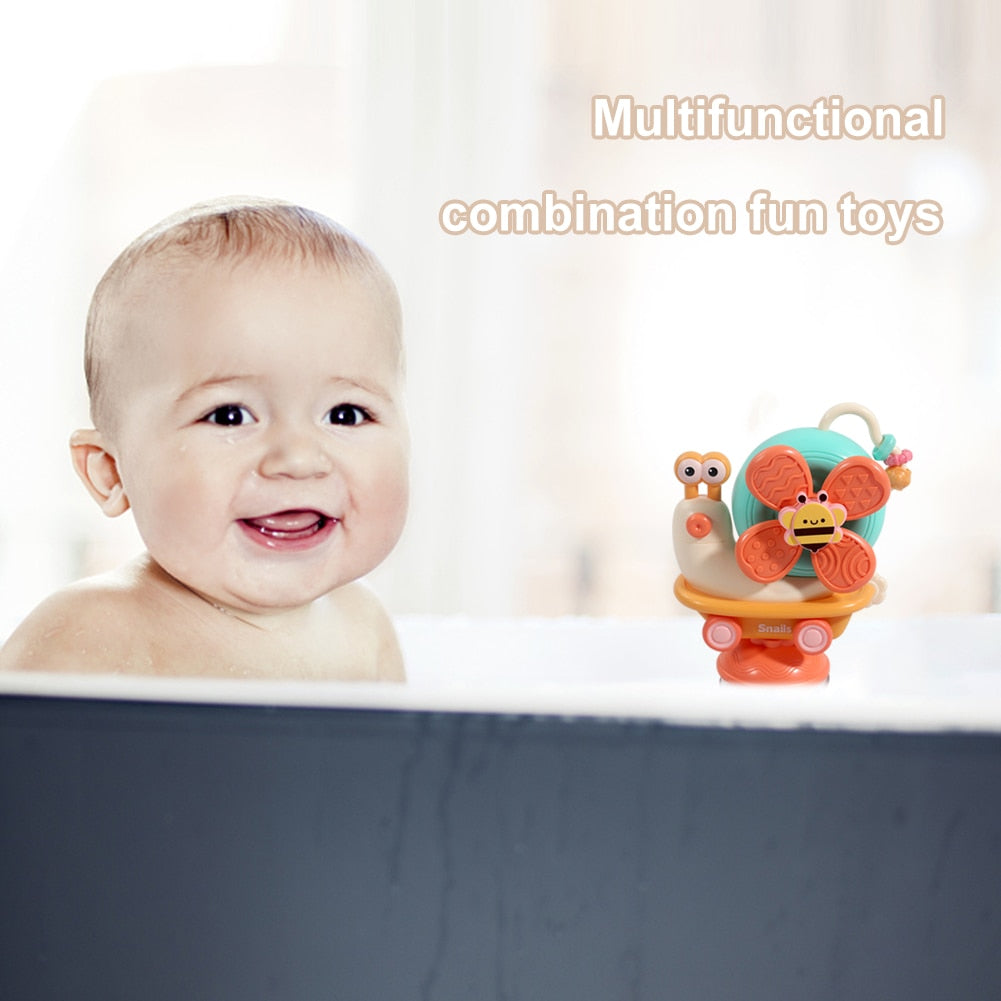 Cartoon Suction Cup Baby Bath Toys Funny Bathing Educational Toys - atozdepot23