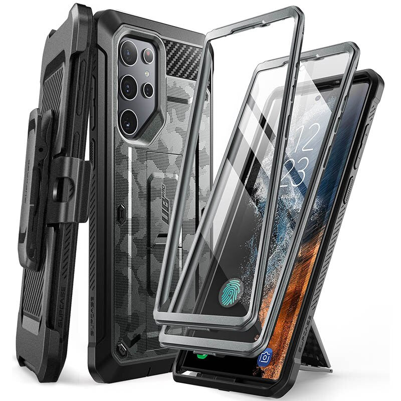 SUPCASE For Samsung Galaxy S22 Ultra Case UB Pro Full-Body Dual Layer Rugged Case with Built-in Screen Protector - atozdepot23