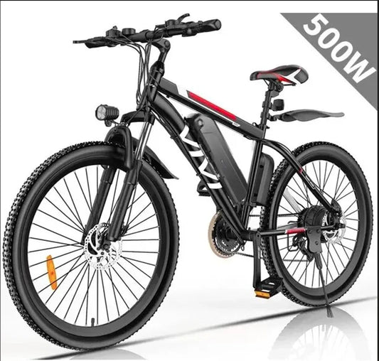 26" 500W Bike with Cruise Control System Bike with Removable Battery Range
