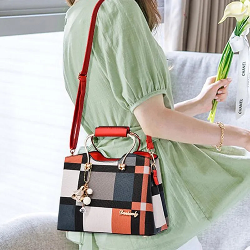 Women Fashion Handbag Crossbody Bags Faux Leather Bag Adjustable Strap Top Handle Bag Large Capacity Shoulder Bags Totes