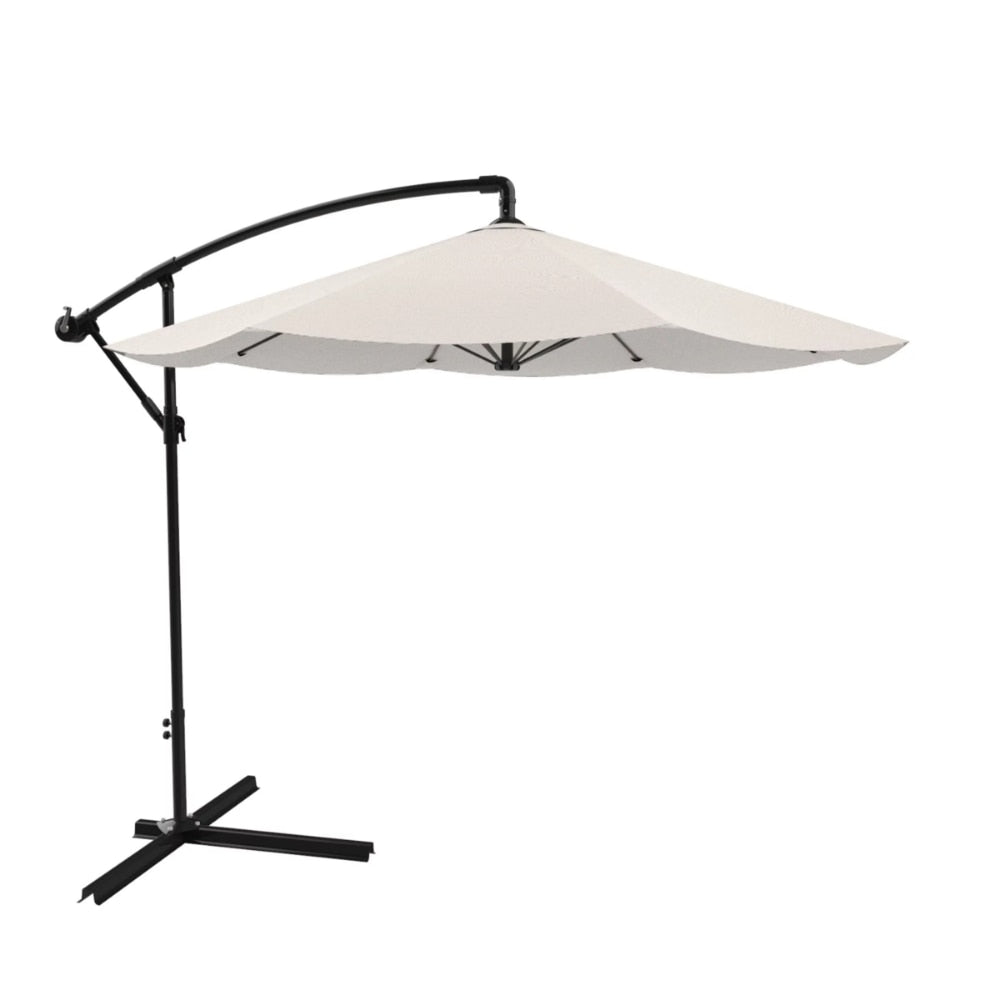 BOUSSAC 10' Cantilever Patio Umbrella with Base - atozdepot23