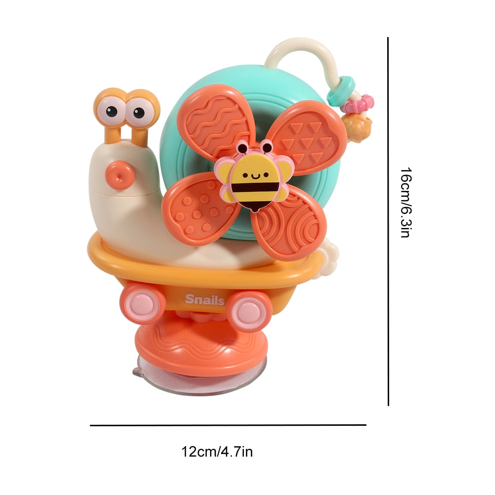 Cartoon Suction Cup Baby Bath Toys Funny Bathing Educational Toys - atozdepot23