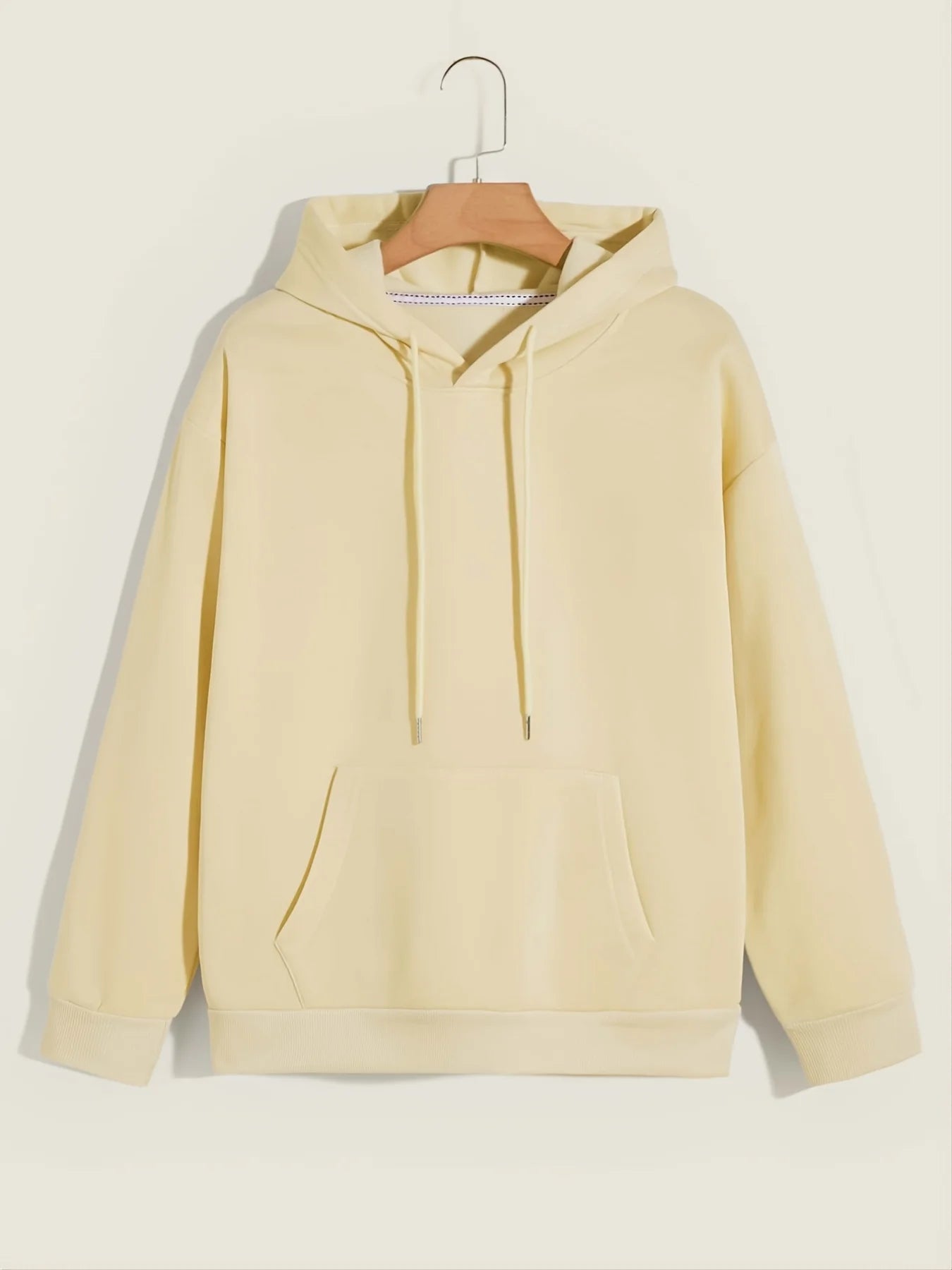 Women's FIGOHR Sweatshirt Solid Casual Drawstring Fashion Loose Hoodie