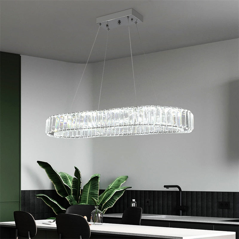 Oval Crystal Chandelier - atozdepot23