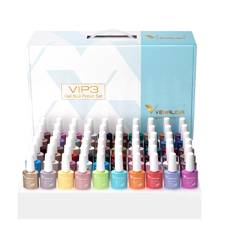 New Fashion Color Venalisa UV LED Nail Gel Polish Kit - atozdepot23
