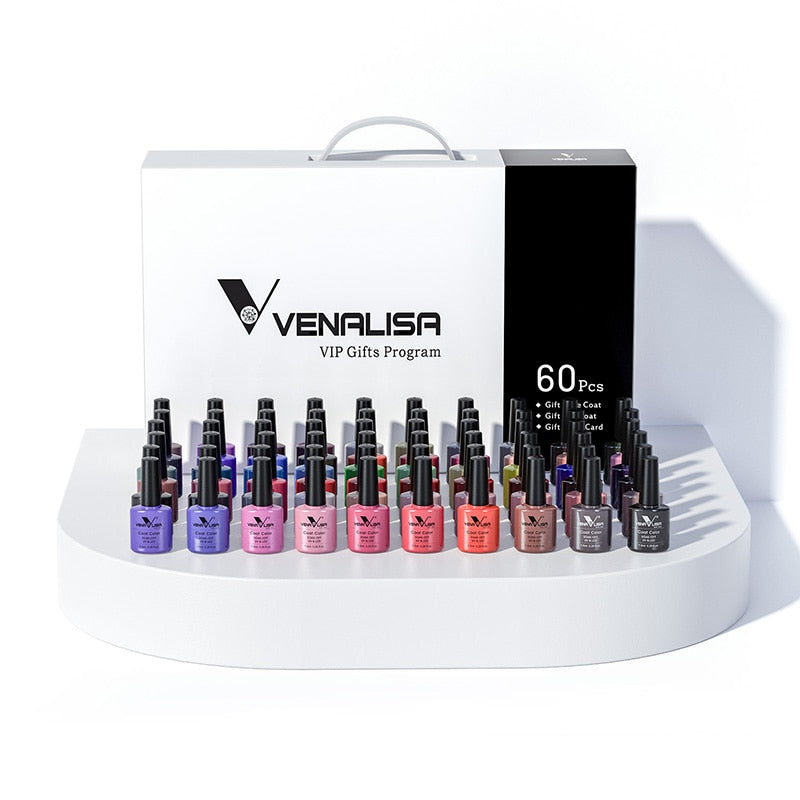 New Fashion Color Venalisa UV LED Nail Gel Polish Kit - atozdepot23