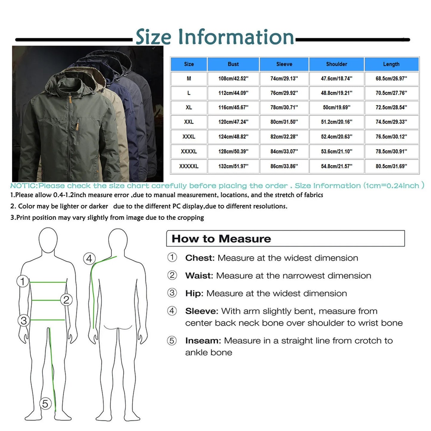 Jacket for Mens Military Outdoor Jacket Men Shark Skin Soft Shell Tactical Waterproof Windbreaker