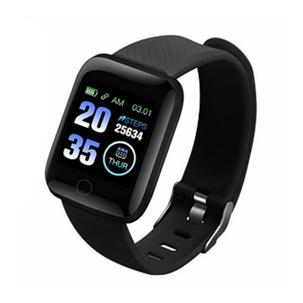 Unisex 116 Plus Smart Watch Heart Rate Blood Pressure Fitness Tracker Waterproof - atozdepot23