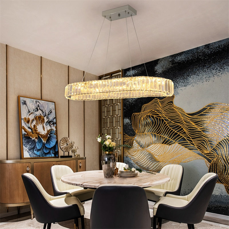 Oval Crystal Chandelier - atozdepot23