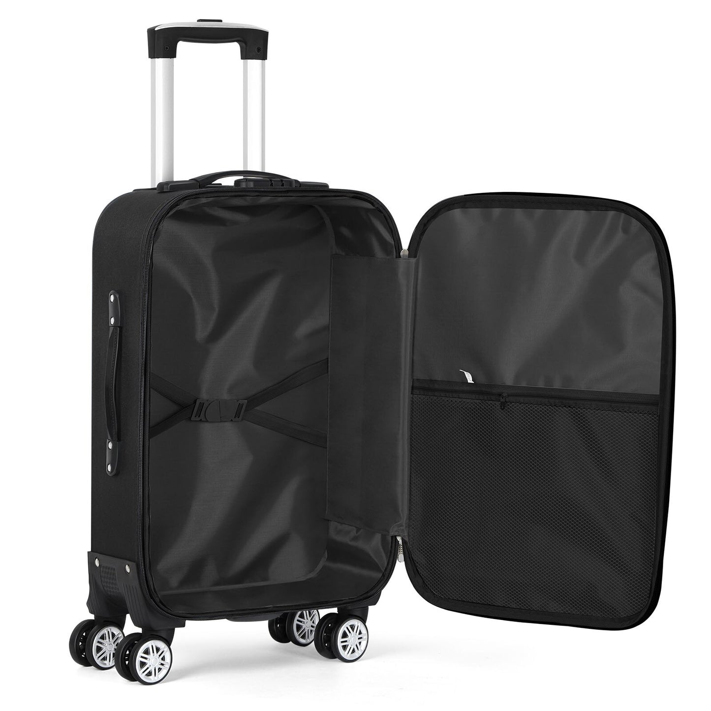 2PCS Luggage Set with Spinner Wheel 20+28 Inch Oxford Luggage - atozdepot23
