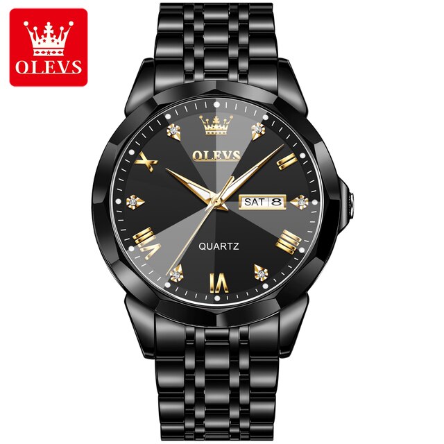 OLEVS Couple Watch Set Quartz Stainless Steel - atozdepot23