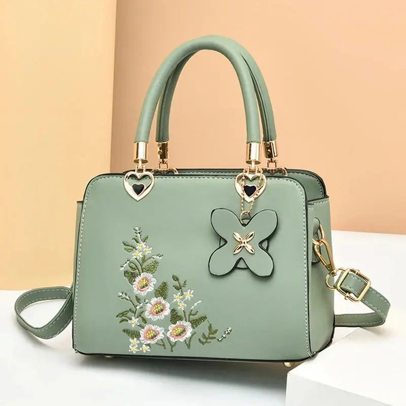 Women Embroidery Purse Tote Bags Fashion Handle Bag Large Capacity Crossbody Bags