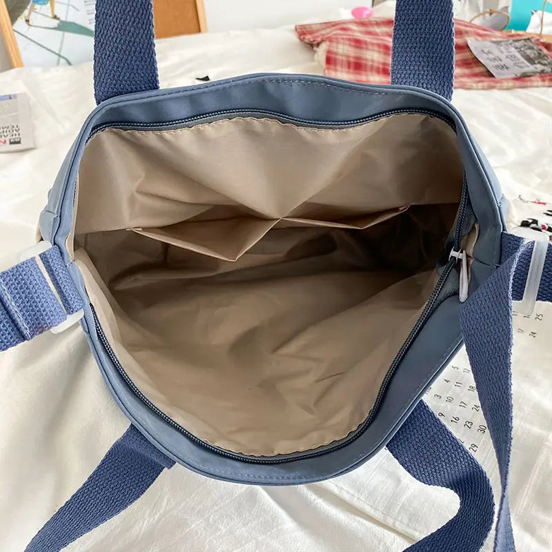 Women's Waterproof Canvas Handbags Shoulder Bag Nylon Messenger Bag Oxford Crossbody Bags Tote Book Bags for Girls Satchels