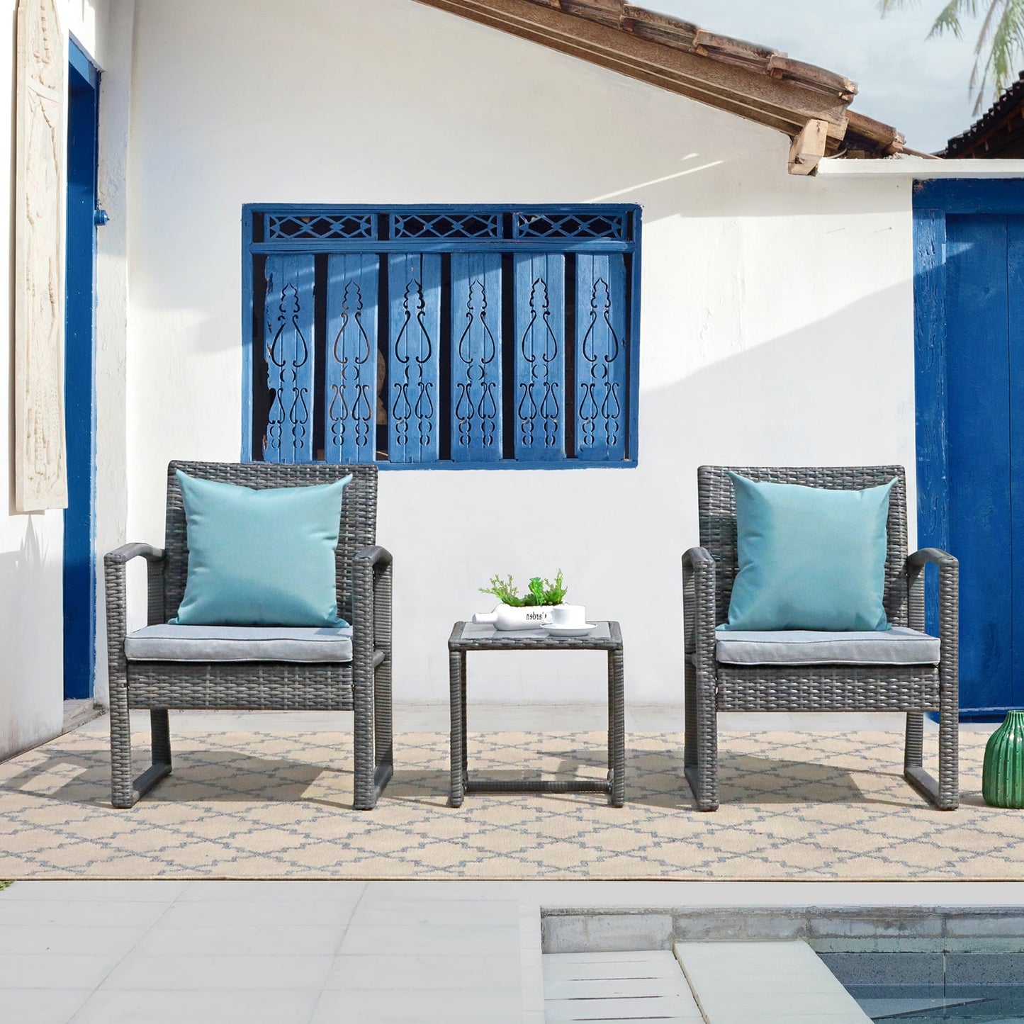 JARDINA 3PCS Outdoor Patio Furniture Set - atozdepot23