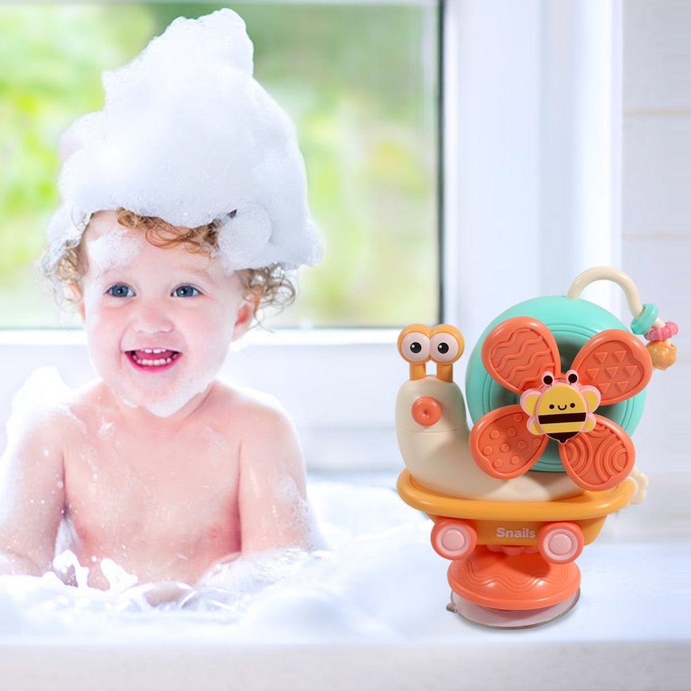 Cartoon Suction Cup Baby Bath Toys Funny Bathing Educational Toys - atozdepot23