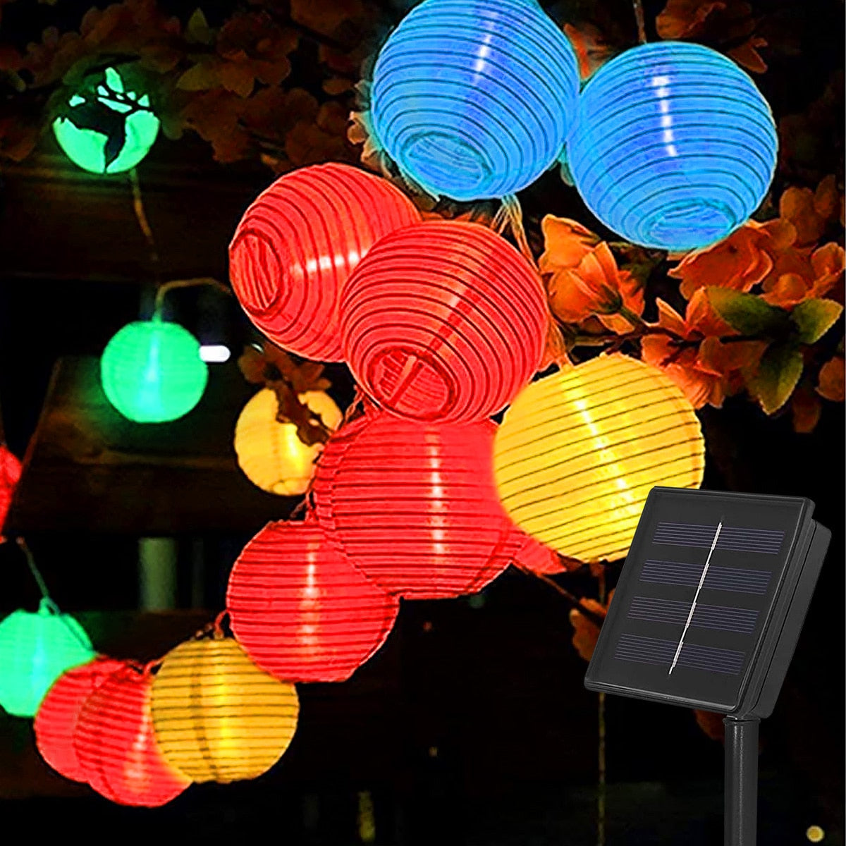 Solar Outdoor Light Garland Solar Lantern Garden Lamp String Lights Waterproof