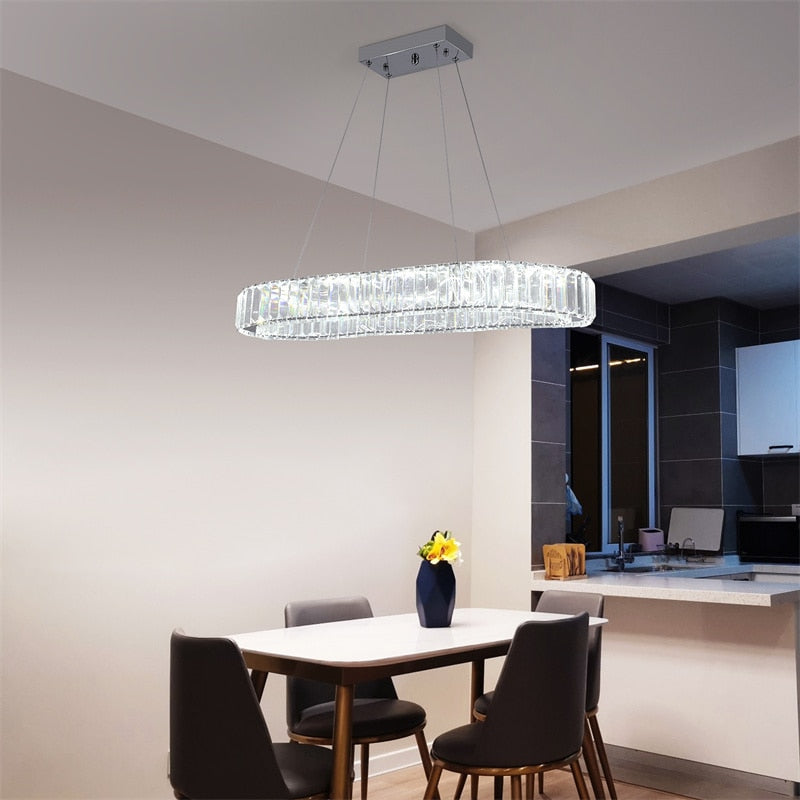 Oval Crystal Chandelier - atozdepot23