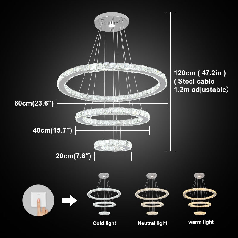 Oval Crystal Chandelier - atozdepot23