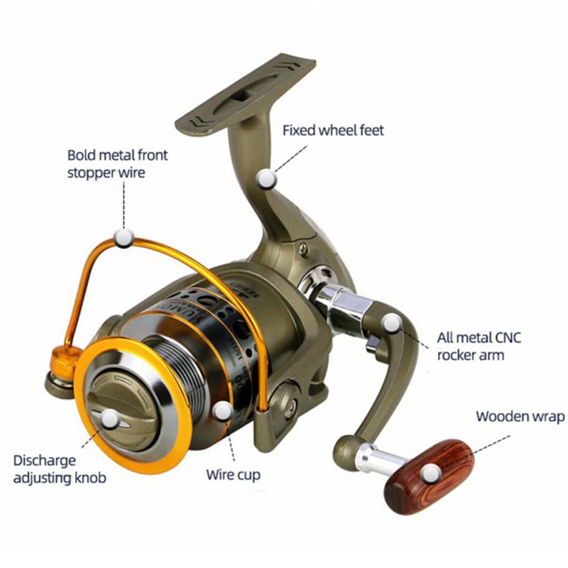 Fishing Reel Strong High Quality Spinning Wheel Fishing Reel Stainless Steel - atozdepot23
