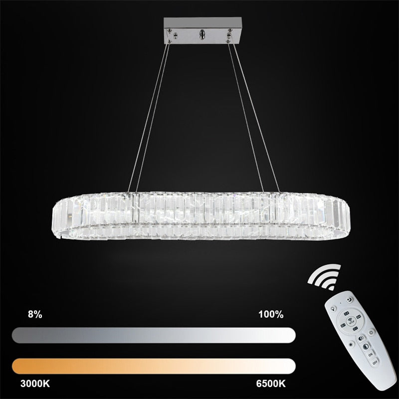 Oval Crystal Chandelier - atozdepot23