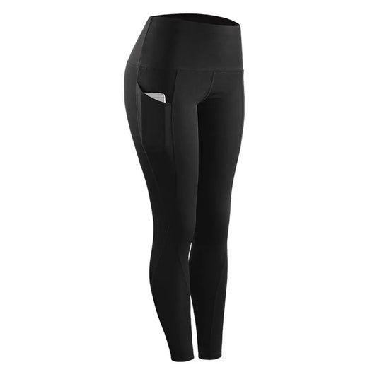 Women's High Waist Legging Pockets Fitness Bottoms Running Sweatpants for Women Quick-Dry Sport Trousers