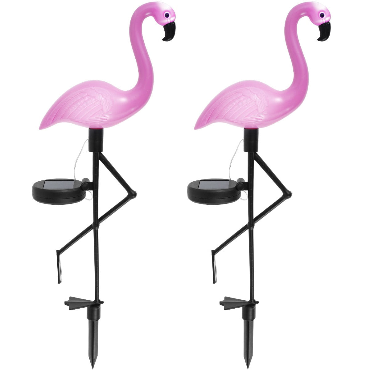 3PCS Flamingo Solar Light Waterproof LED Pink Flamingo Stake Light Landscape