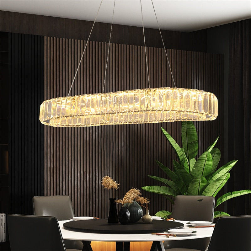 Oval Crystal Chandelier - atozdepot23