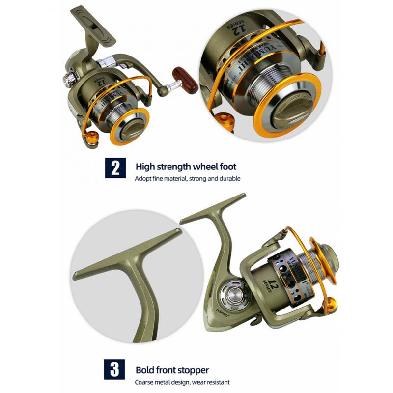 Fishing Reel Strong High Quality Spinning Wheel Fishing Reel Stainless Steel - atozdepot23
