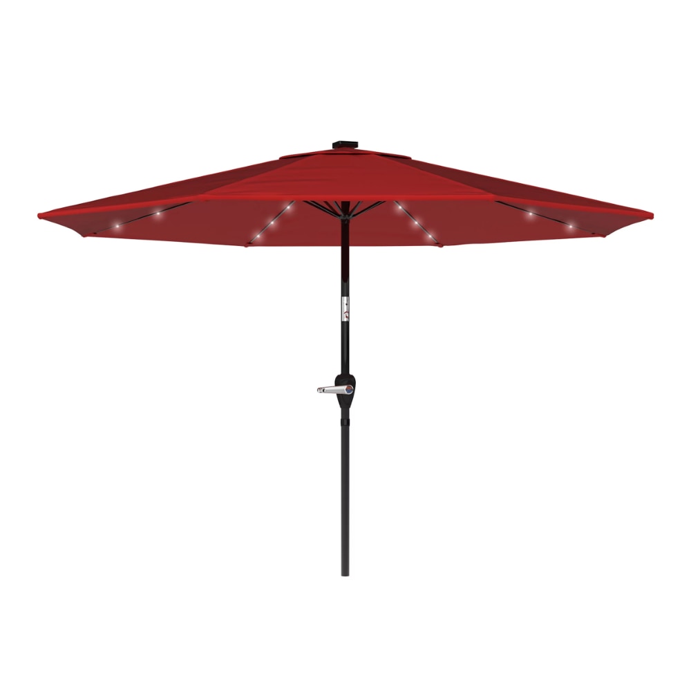 75% Polyester,10 Foot Patio Umbrella with Solar LED Light, - atozdepot23