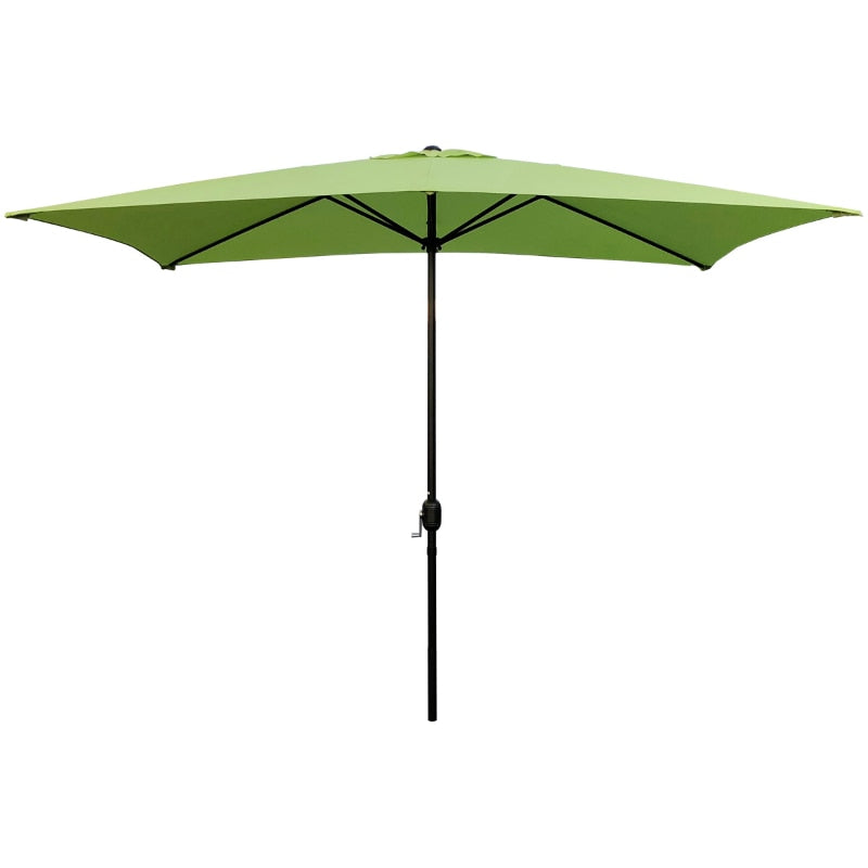 Abble 10X6.5FT Crank Rectangular Patio Umbrella - atozdepot23