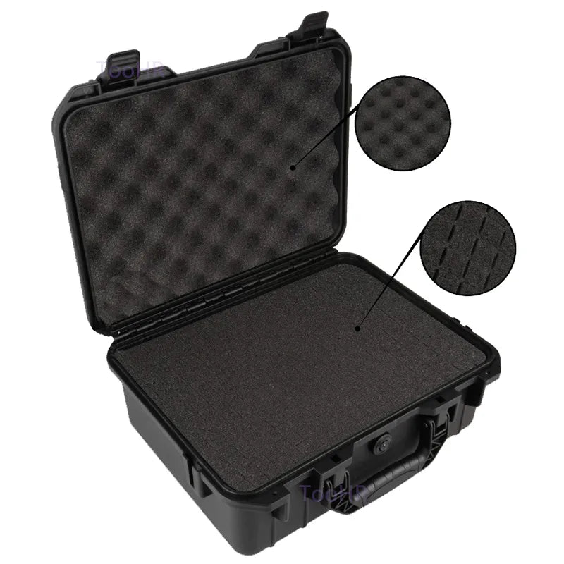Hard Carry Case Bag Tool Case With pre-cut Sponge Storage Box Safety Protector Organizer Hardware Toolbox Impact Resistant