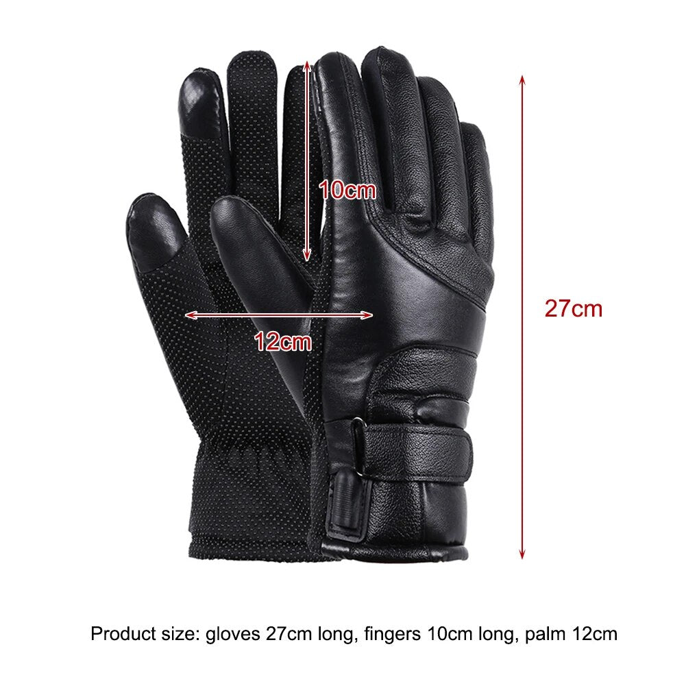 USB Warm Hand Heating Gloves Touch Screen USB Electric Heating Gloves Windproof Constant Temperature for Indoor Home Outdoor