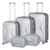 5 Pieces Cosmetic Suitcase with 360 Degree Spinner Wheels - atozdepot23