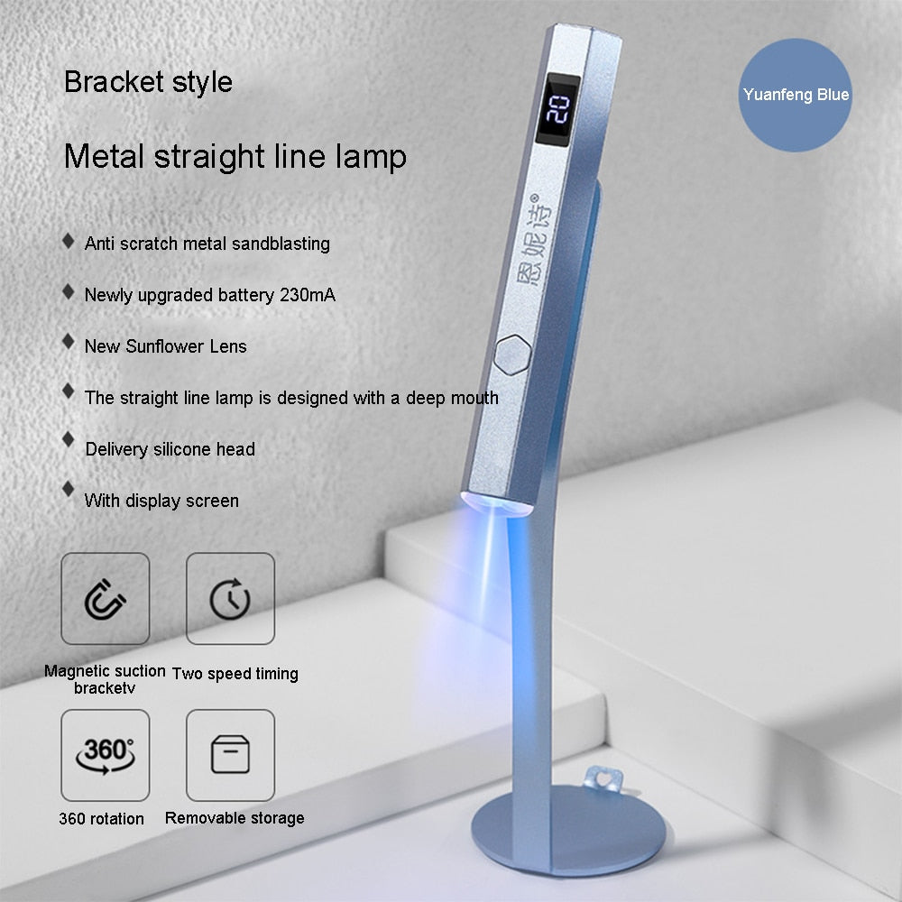 Mini UV Led Nail Lamp Portable Quick Nail Drying Lamp USB Rechargeable - atozdepot23