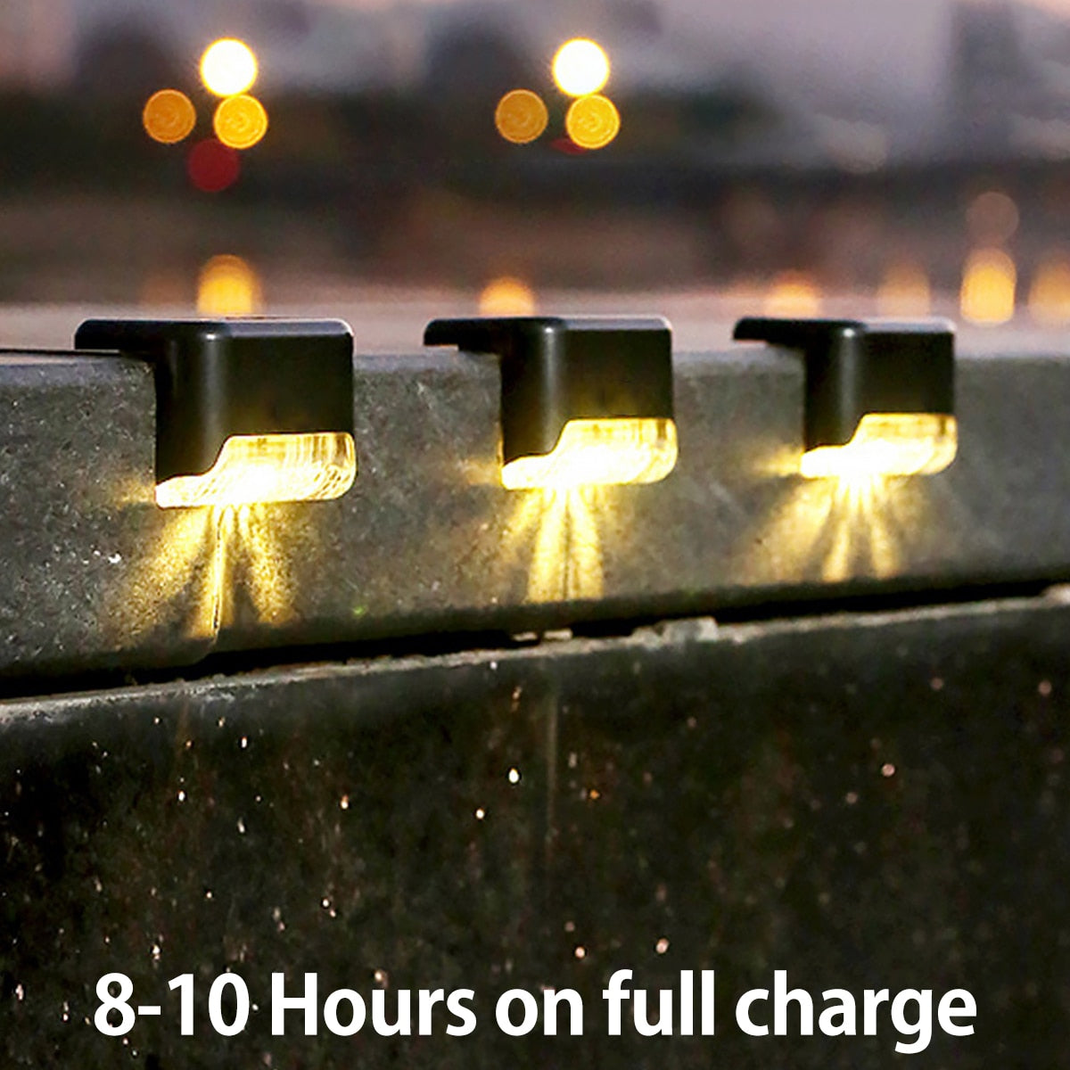 Solar LED Lights Outdoor Garden Lights IP65 Waterproof Solar Step Deck Light Lamp Sunlight Courtyard Decor solar garden lights