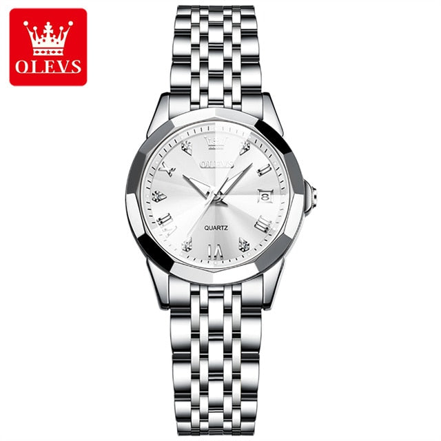OLEVS Couple Watch Set Quartz Stainless Steel - atozdepot23